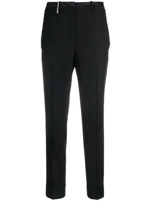 Peserico tapered-leg cropped trousers - Black