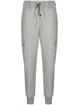 Peserico tapered track trousers - B71 GREY