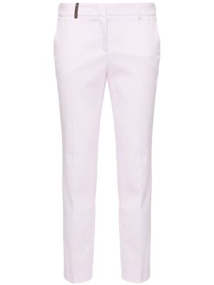Peserico textured tailored trousers - Purple