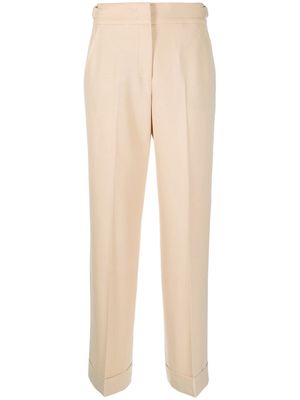 Peserico turn-up cuff tailored trousers - Neutrals