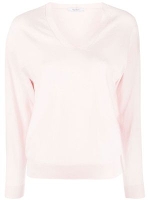 Peserico V-neck pullover jumper - Pink