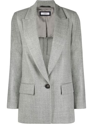Peserico V-neck single-breasted coat - Grey