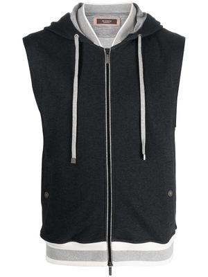 Peserico vest hooded jacket - Grey