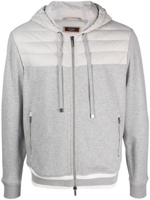 Peserico zip-up padded down jacket - Grey