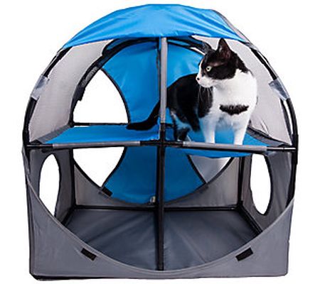 Pet Life Kitty Play Obstacle Travel Soft Foldin g Pet Cat Hous