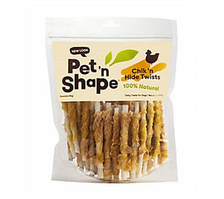 Pet 'n Shape Chicken Hide Twists Dog Treats, 16 oz