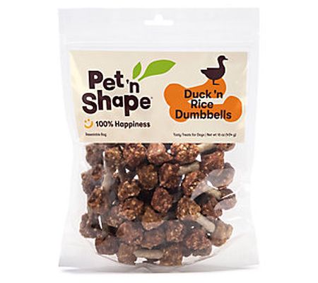 Pet 'n Shape Duck 'n Rice Dumbbells Dog Treats, 16 oz