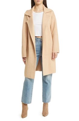 Petal & Pup Anastasia Long Sweater Coat in Sand