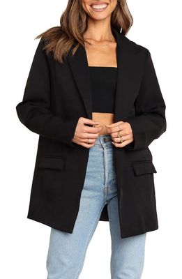 Petal & Pup Felipe Relaxed Fit Blazer in Black