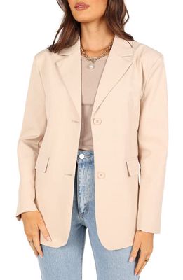 Petal & Pup Myla Relaxed Fit Blazer in Cream
