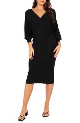 Petal & Pup Nate Long Sleeve Dress in Black