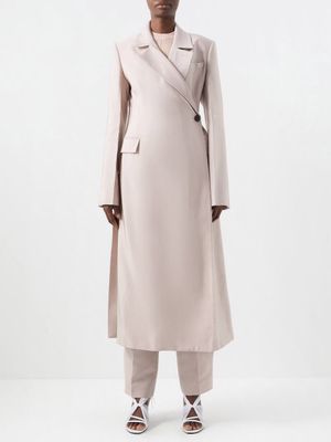 Peter Do - Ao Dai Technical-blend Coat - Womens - Light Pink
