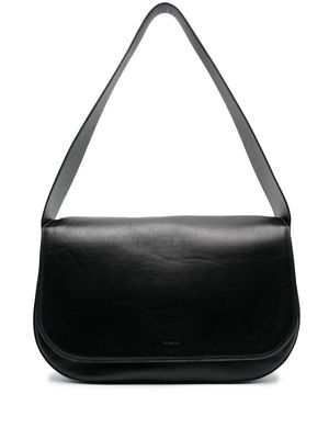 Peter Do debossed-logo leather shoulder bag - Black