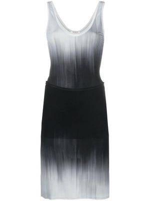 Peter Do faded-effect detachable-panel dress - Grey