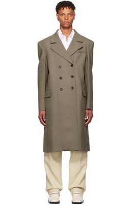 Peter Do Gray Wool Coat