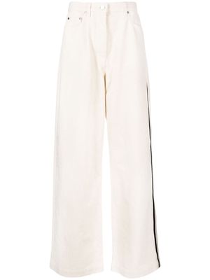Peter Do high-rise wide-leg jeans - White