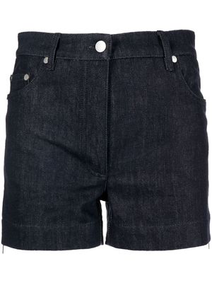 Peter Do high-waisted denim shorts - Blue
