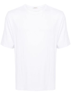 Peter Do pleat-detail cotton T-shirt - White