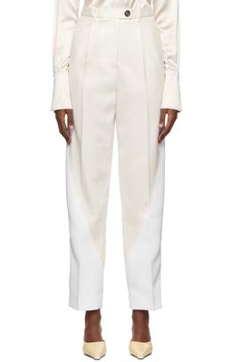 Peter Do White Wool Trousers