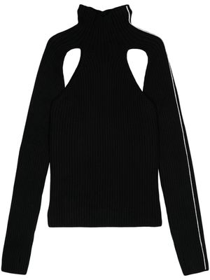 Peter Do wool cut-out jumper - Black