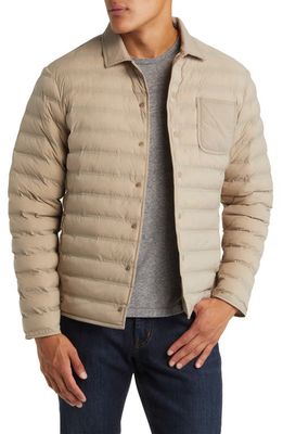 Peter Millar Apex Quilted Snap-Up Jacket in Jute
