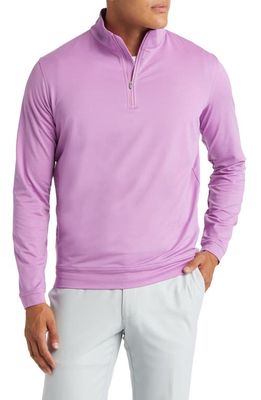 Peter Millar Crafted Stealth Quarter Zip Performance Pullover in Oleander