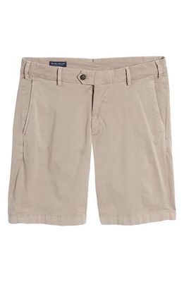 Peter Millar Crown Crafted Concord Stretch Cotton Shorts in Khaki