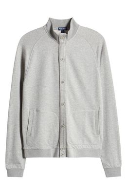 Peter Millar Crown Crafted Cotton & Linen French Terry Jacket in British Grey