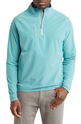 Peter Millar Crown Crafted Flex Adapt Wind & Water Resistant Half Zip Pullover in Stained Glass