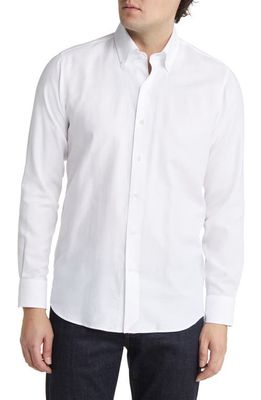 Peter Millar Crown Crafted Journey Button-Down Shirt in White