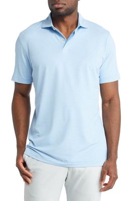 Peter Millar Crown Crafted Performance Jersey Polo in Blue Frost