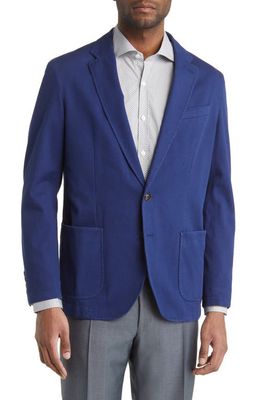 Peter Millar Crown Crafted Southport Stretch Cotton Sport Coat in Atlantic Blue