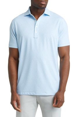 Peter Millar Crown Crafted Speakeasy Special Performance Jersey Polo in Blue Frost