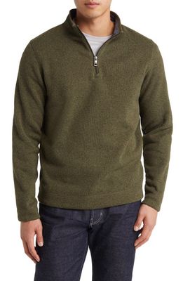 Peter Millar Crown Sweater Fleece Quarter Zip Pullover in Juniper