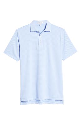 Peter Millar Current Stripe Performance Polo in Estate Blue