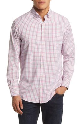 Peter Millar Daventry Performance Twill Sport Shirt in Cape Red