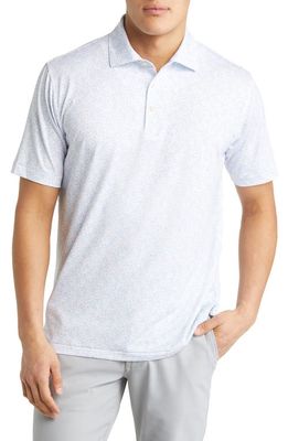 Peter Millar Dazed and Transfused Performance Jersey Polo in White