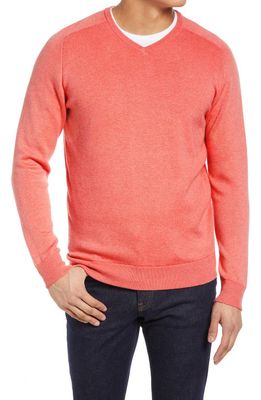 Peter Millar Deuce V-Neck Sweater in Summer Sunrise