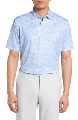 Peter Millar Flying Feathers Performance Polo in Blue Poppy