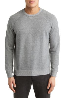 Peter Millar Hartford Supima® Cotton Blend Crewneck Sweatshirt in Gale Grey