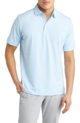 Peter Millar Heritage Performance Jersey Polo in Seaport Blue