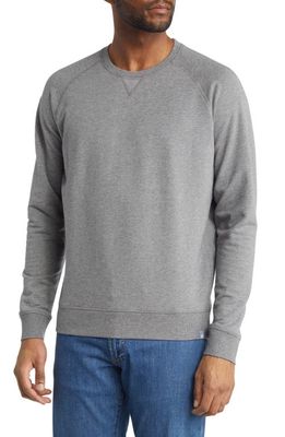 Peter Millar Lava Wash Crewneck Sweatshirt in Gale Grey