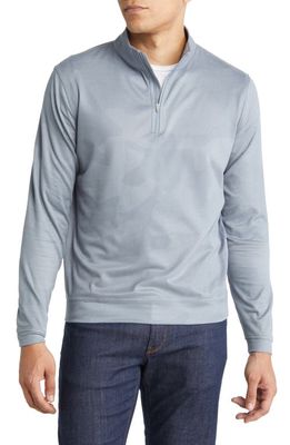 Peter Millar Perth Camouflage Jacquard Quarter Zip Performance Pullover in London