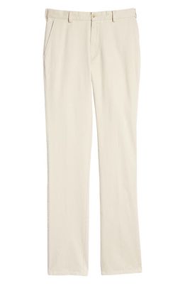 Peter Millar Pilot Flat Front Stretch Cotton Twill Pants in Stone