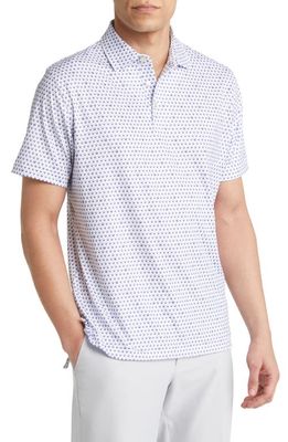 Peter Millar Seeing Double Performance Jersey Polo in White