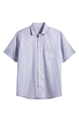 Peter Millar Short Sleeve Button-Up Shirt in Palmer Pink