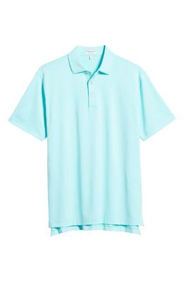 Peter Millar Solid Jersey Performance Polo in Cabana Blue