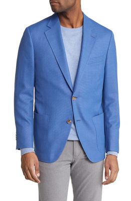 Peter Millar Solid Wool Sport Coat in Light Blue