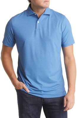 Peter Millar Spalding Performance Jersey Polo in Baltic Blue