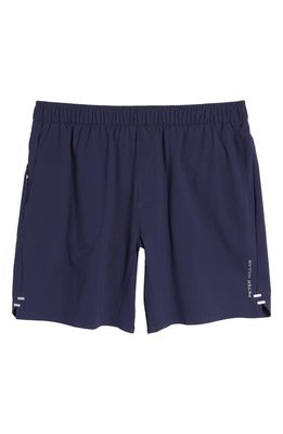 Peter Millar Swift Water Resistant Knit Shorts in Navy